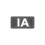 Insignia IA negra semitransparente