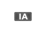 Insignia IA negra semitransparente